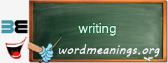 WordMeaning blackboard for writing